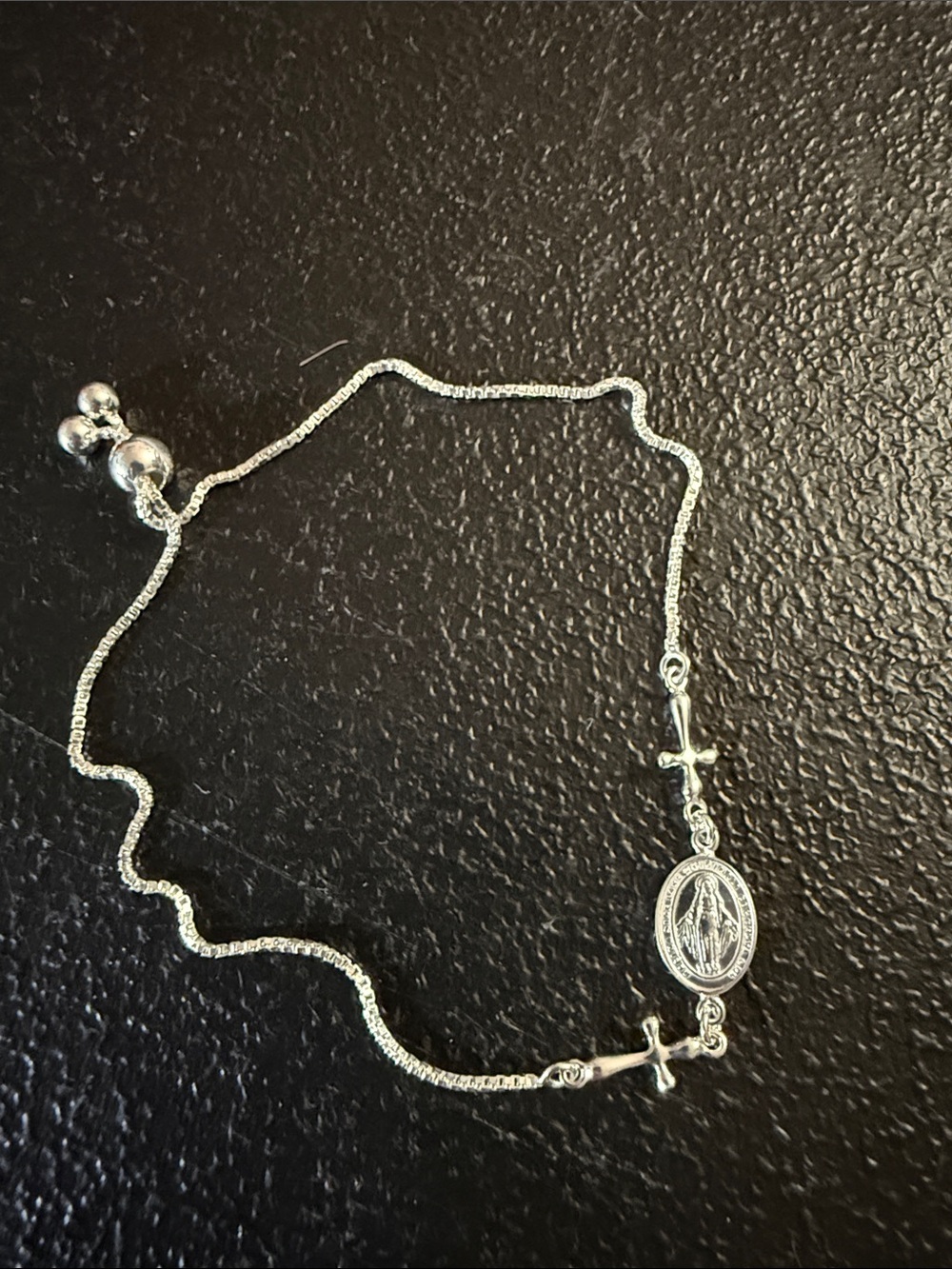 Le’Calla Silver Bracelet with Religious Symbols